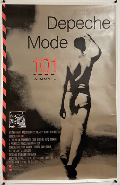 DEPECHE MODE 101 Vintage Original 1989 One-Sheet Movie Poster 27x41
