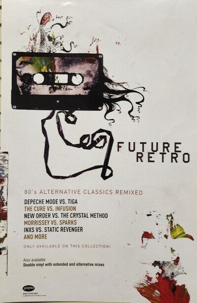 New Order Depeche Mode The Cure Morrissey 2006 Remix promo poster New Old Stock