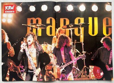 AEROSMITH - 1990 UK Magazine centrefold poster