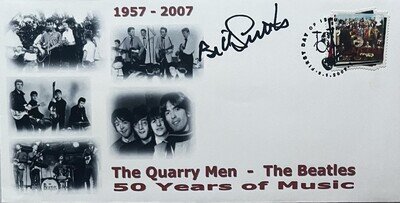 The Beatles / Quarrymen : Bill Smith - Signed Autograph - First Day Cover COA