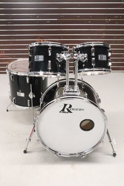 Rogers 4pc R-360 Drum Kit Set Vintage 1980's