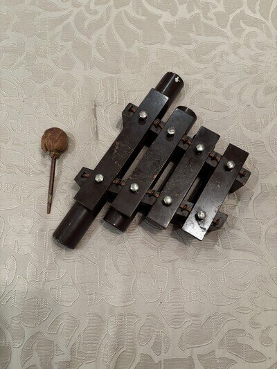Antique J.C. Deagan Railroad/Ocean Liner Dinner Call Chime Bell 4-Note Xylophone