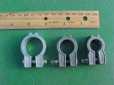 Three used vintage ROGERS DRUMS MemriLok mounts, drum parts