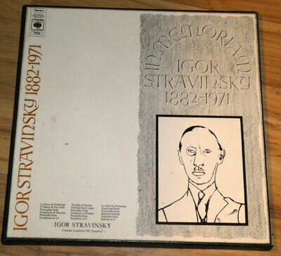 Igor Stravinsky - In Memoriam - CBS 77333 box set compilation 3 x LP 1971