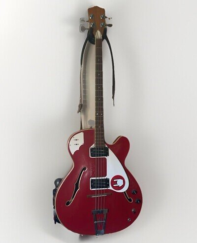Vintage Framus Star Bass 5/149 Red Hollow Body Electric Bass Guitar