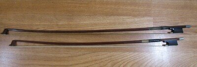 2 Vintage Violin Bows Roth Glasser & Paesold - As Is