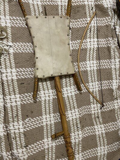 Vintage Arabian Rebaba Rebab Musical Instrument Inc Bow - No Res