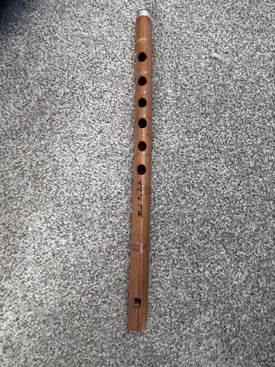 Vintage Wooden 6 Hole Flute Made in India VGC Unused
