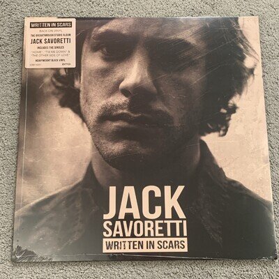 Written in Scars by Jack Savoretti Vinyl Record, 2015 New Sealed