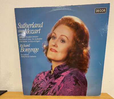 JOAN SUTHERLAND RICHARD BONYNGE SUTHERLAND SINGS MOZART DECCA 1980 NM/VG+