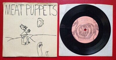 RARE Meat Puppets - In A Car EP - 1981 World Imitation US 45 - Hard punk psych