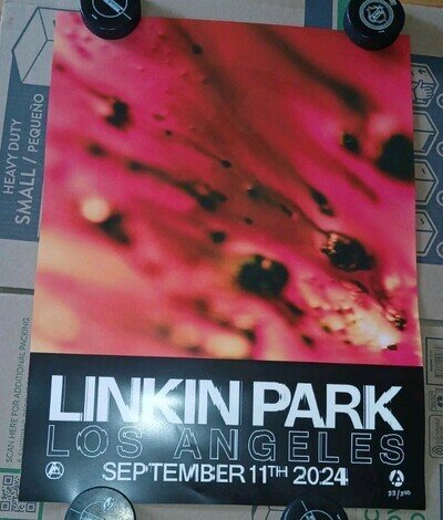 LINKIN PARK LIMITED EDITION POSTER FORUM LOS ANGELES L.A. WORLD TOUR FROM ZERO