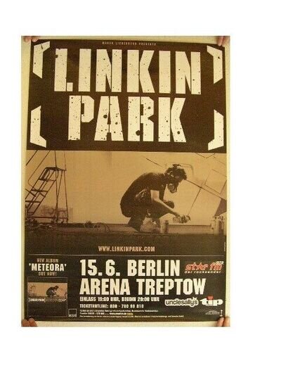 Linkin Park German Tour Poster Berlin Concert