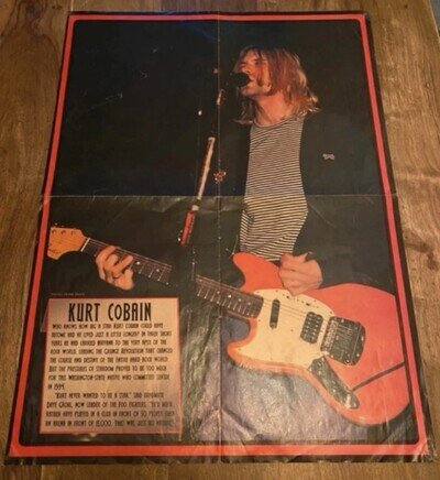 Kurt Cobain A2 Poster Live New York Coliseum 1993 (orange-Stang)