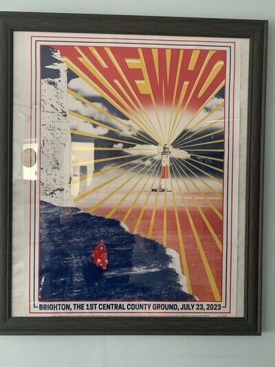 The Who County Ground Brighton & Hove Limited Edition Concert Poster Numbered