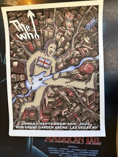 The Who Las Vegas Poster by Emek Limited Edition