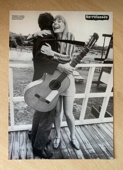 JONI MITCHELL LEONARD COHEN ORIGINAL MAGAZINE ADVERT A4 POSTER 1996