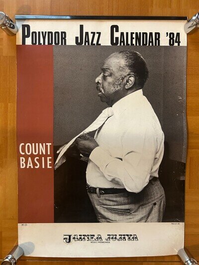 Count Basie , KEITH JARRETT / POLYDOR JAZZ CALLENDAR '84 Original Poster 14x20in