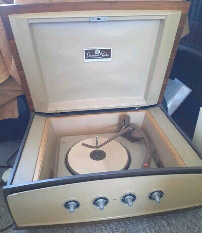 Pye 'Stereophonic Projection System Record Player LP Retro Vinyl Record Music UK