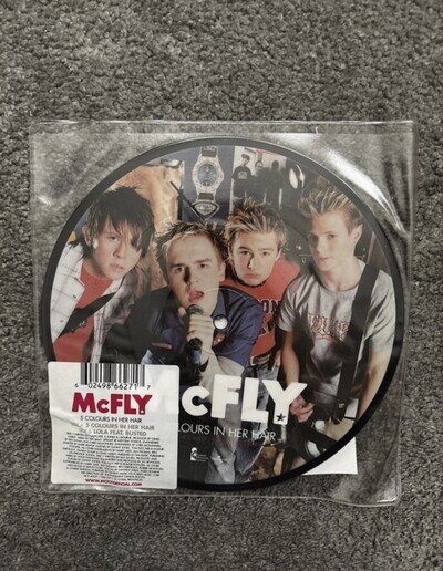 McFly 5 Colours in Her Hair 7" Picture Disc Vinyl Record - Rare