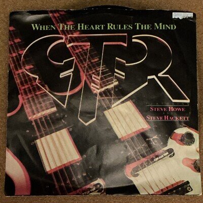 GTR 45RPM “When the Heart Rules the Mind” 1986 80s Classic Rock 7” Pic Sleeve