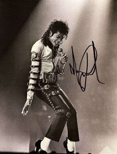 Michael Jackson Signed 8x10 Autographed Photo + COA Billie Jean Thriller Beat It
