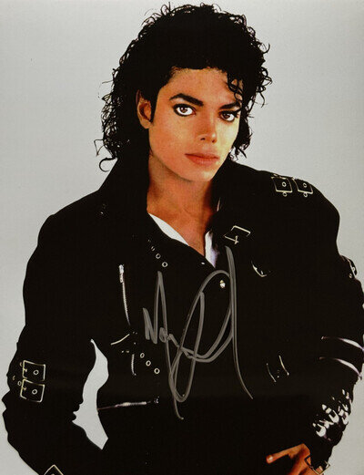 Michael Jackson Signed 8x10 Autographed Photo + COA Billie Jean Thriller Beat It