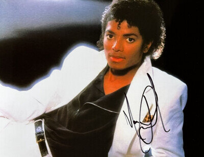 Michael Jackson Signed 8x10 Autographed Photo + COA Billie Jean Thriller Beat It