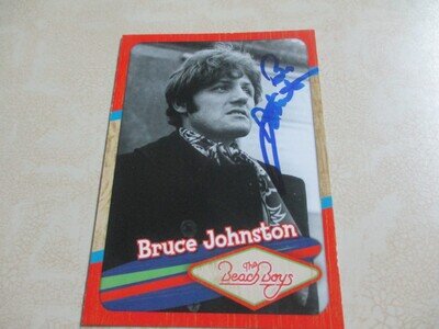 THE BEACH BOYS BRUCE JOHNSTON AUTHENTIC SIGNED/AUTOGRAPHED PANINI CARD