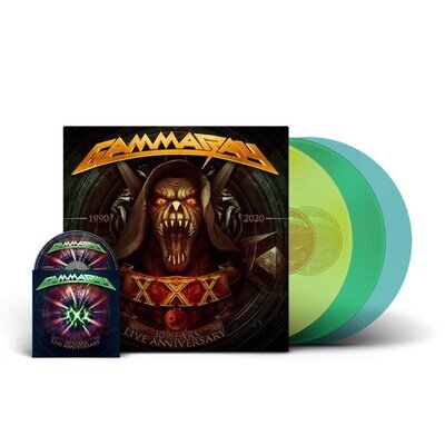 Gamma Ray - 30 Years Live Anniversary 3x Colour Vinyl LP + Blu-Ray (New)