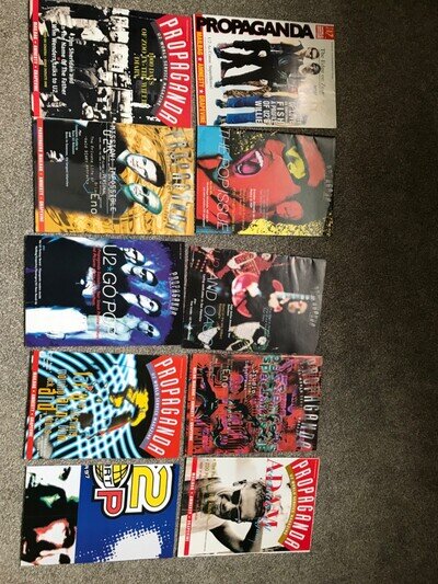U2 Propaganda magazines issues 18,19,20,22,23,24,25,26,27 & poster