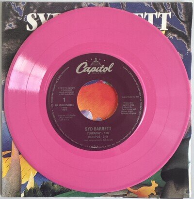 SYD BARRETT CRAZY DIAMOND EP VINYL 7” PINK VINYL USA 1993 NEAR MINT