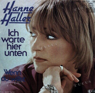 Hanne Haller - Ich Warte Hier Unten 7" (VG+/VG+) '*