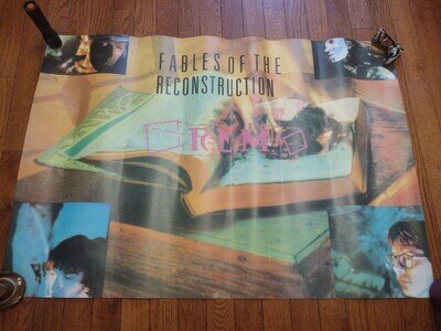 RARE R.E.M ORIGINAL FABLES OF RECONSTRUCTION PROMO POSTER 1985 24x35