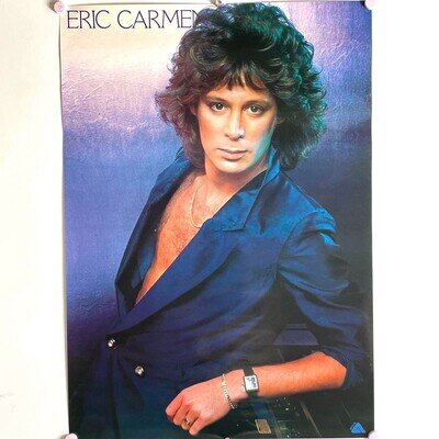 ERIC CARMEN Poster Vintage Rare Japan ARISTA 20.28 x 28.66 Inch