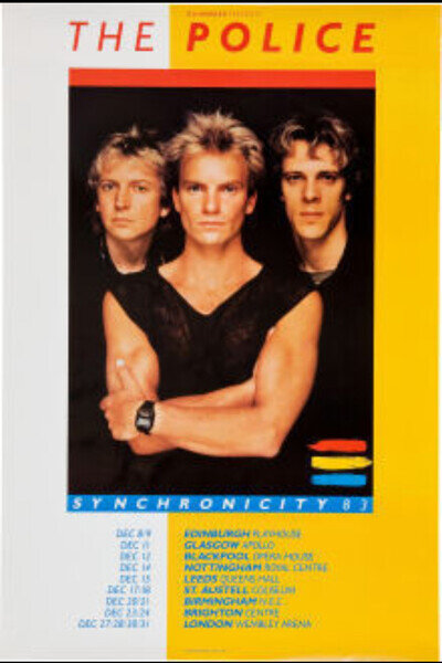 The Police Original UK Tour Poster Synchronicity Album