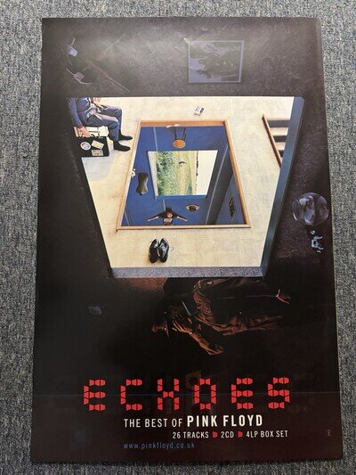 COOL VINTAGE 77x52CM LARGE RECORD STORE/BILLBOARD POSTER - PINK FLOYD (2001)