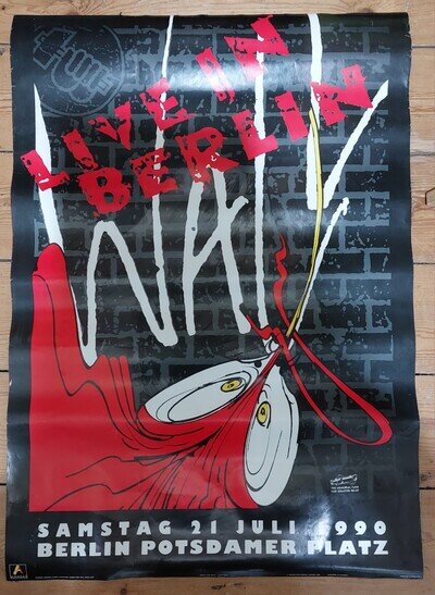 PINK FLOYD - "THE WALL" LIVE IN BERLIN 1990 POSTER - RARE