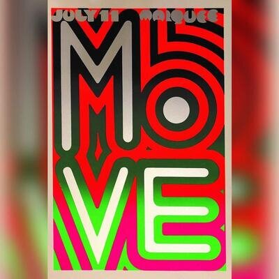 The Move poster Hapshash OFFICIAL print - Marquee 1967 Signed by Nigel Waymouth