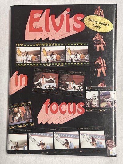 Elvis In Focus Book By Sean Shaven / Autograph Copy / Candid Photos