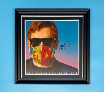 Elton John Signed Photo Framed & Vinyl & COA Autograph Music Memorabilia Poster