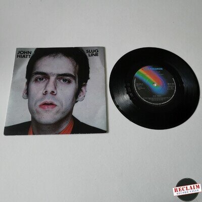 john hiatt - slug line 7" vinyl record VG