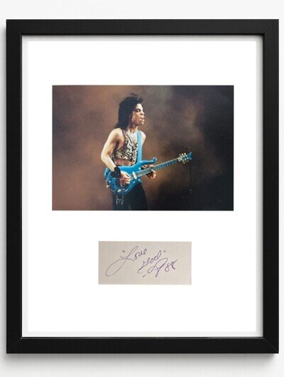 PRINCE SIGNED AUTOGRAPH "Love God P88"