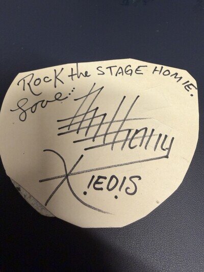 1989 Rhcp Anthony Kiedis Personalized Autograph - Lost And Found.