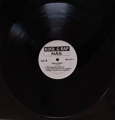 Kool G Rap + Nas: Holla Back 12" Vinyl Single 2002 Near Mint Condition