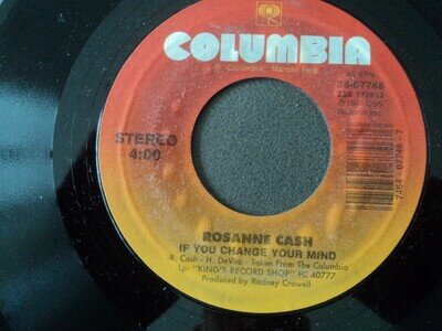 Rosanne Cash - If you change your mind - 7” Single - US press