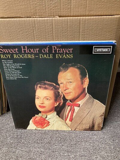 ROY ROGERS & DALE EVANS SWEET HOUR OF PRAYER, VINYL LP, HAT30881, VG+