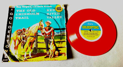 Vintage children’s record Golden tone Roy Rogers/ Dale Evans Red river valley