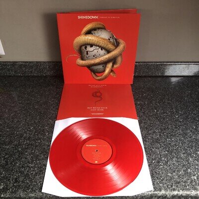 LP LIMITED EDITION RED VINYL SHINEDOWN THREAT TO SURVIVAL US PRESS 2016 NO CD