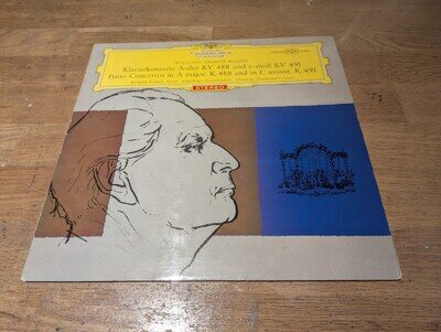 SLPM 138 645 Mozart Piano Concerto 23 24 Wiihelm Kempff DG Red Stereo Tulip NM
